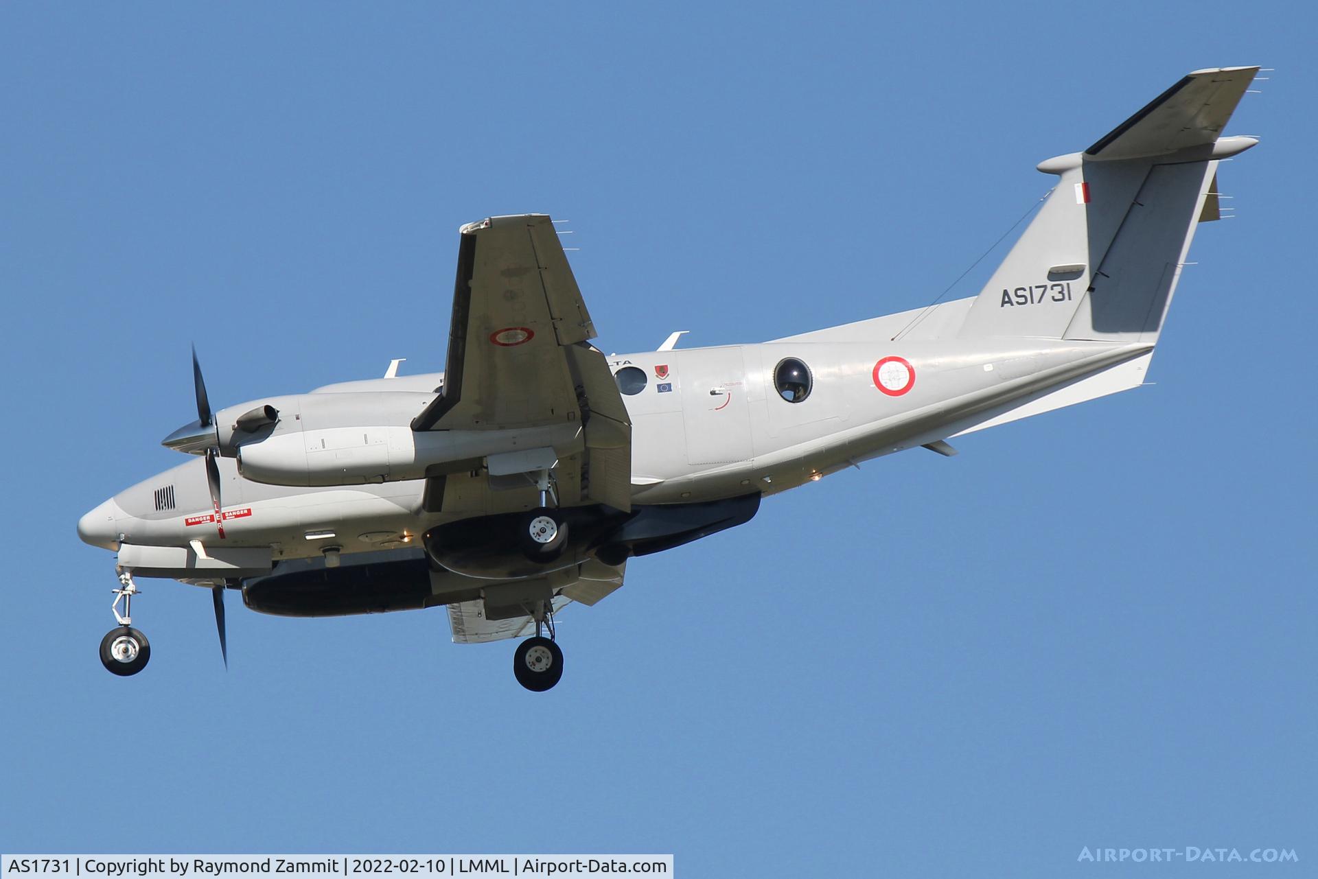 AS1731, 2015 Beechcraft B200GT C/N BY-249, Beechcraft B2900GT AS1731 Armed Forces of Malta
