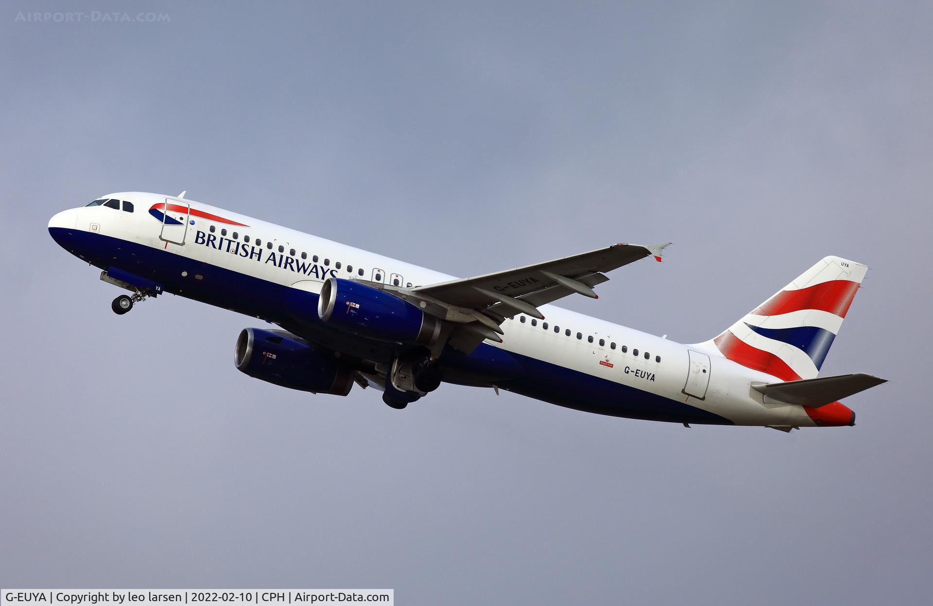G-EUYA, 2008 Airbus A320-232 C/N 3697, Copenhagen 10.2.2022
