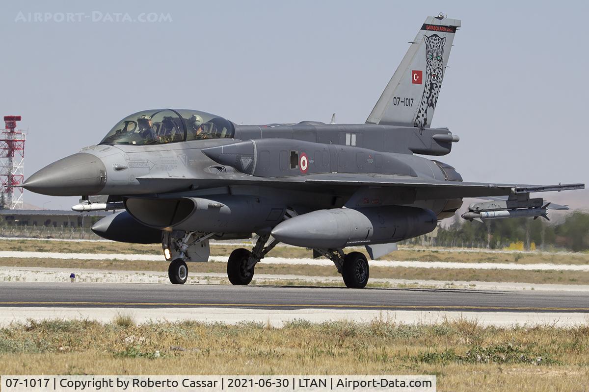 07-1017, 2007 Lockheed Martin F-16D Fighting Falcon C/N NW-3, Anatolian Eagle 2021