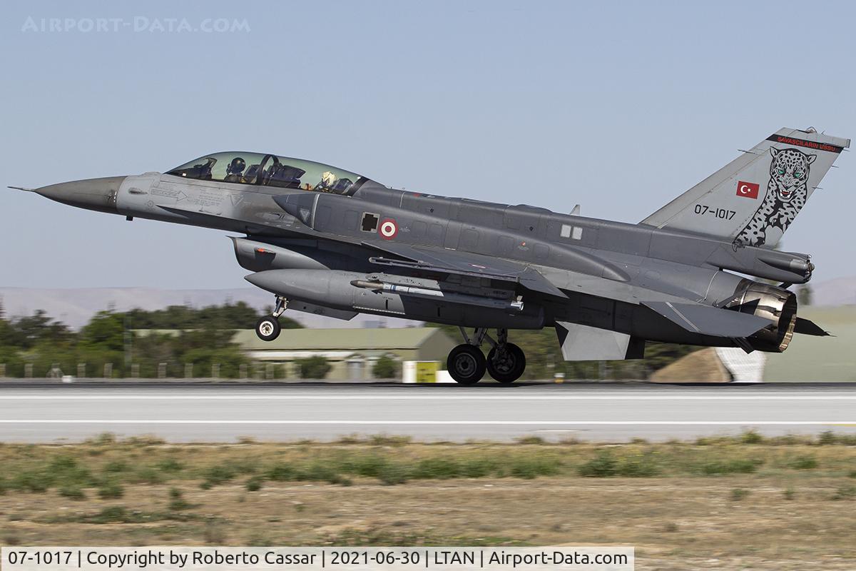07-1017, 2007 Lockheed Martin F-16D Fighting Falcon C/N NW-3, Anatolian Eagle 2021