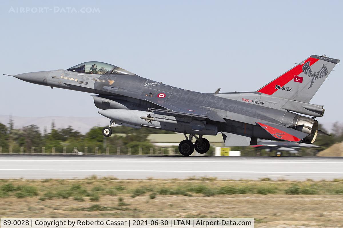 89-0028, General Dynamics F-16C C/N 4R-46, Anatolian Eagle 2021