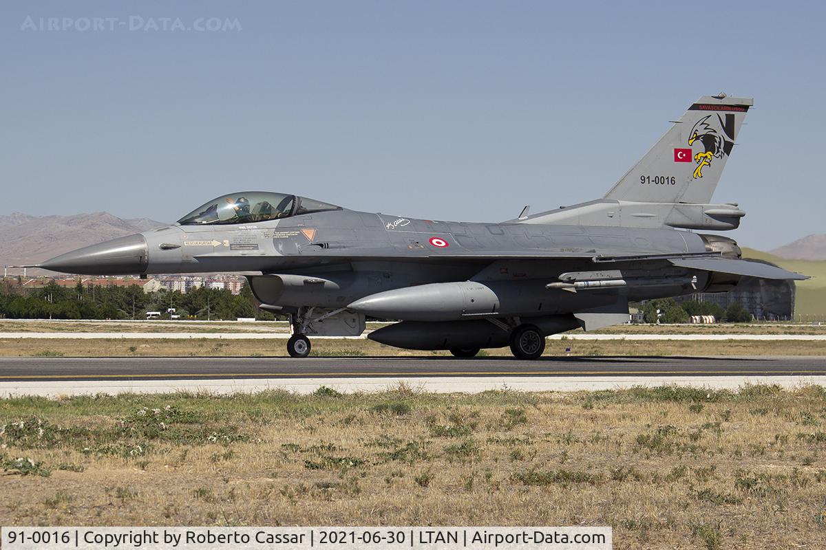 91-0016, TAI (Turkish Aerospace Industries) F-16C Fighting Falcon C/N 4R-96, Anatolian Eagle 2021