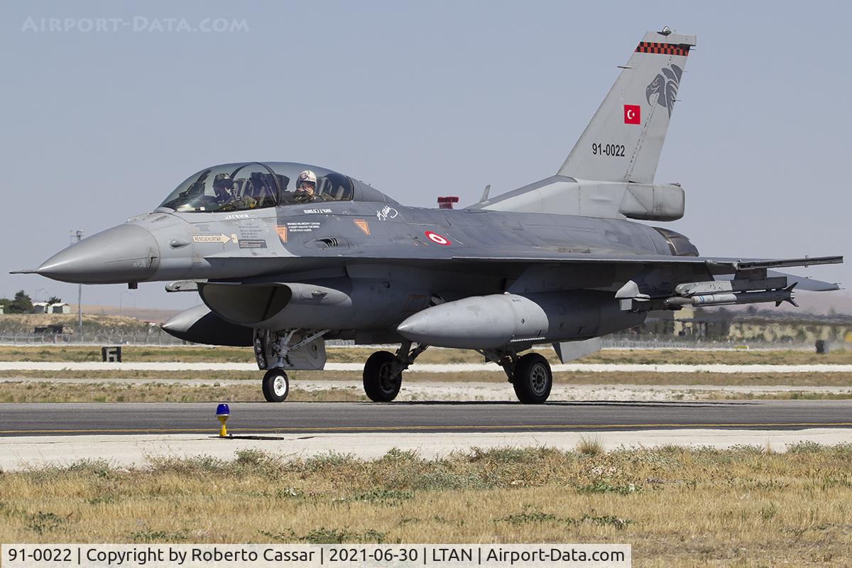 91-0022, General Dynamics F-16D C/N 4S-19, Anatolian Eagle 2021