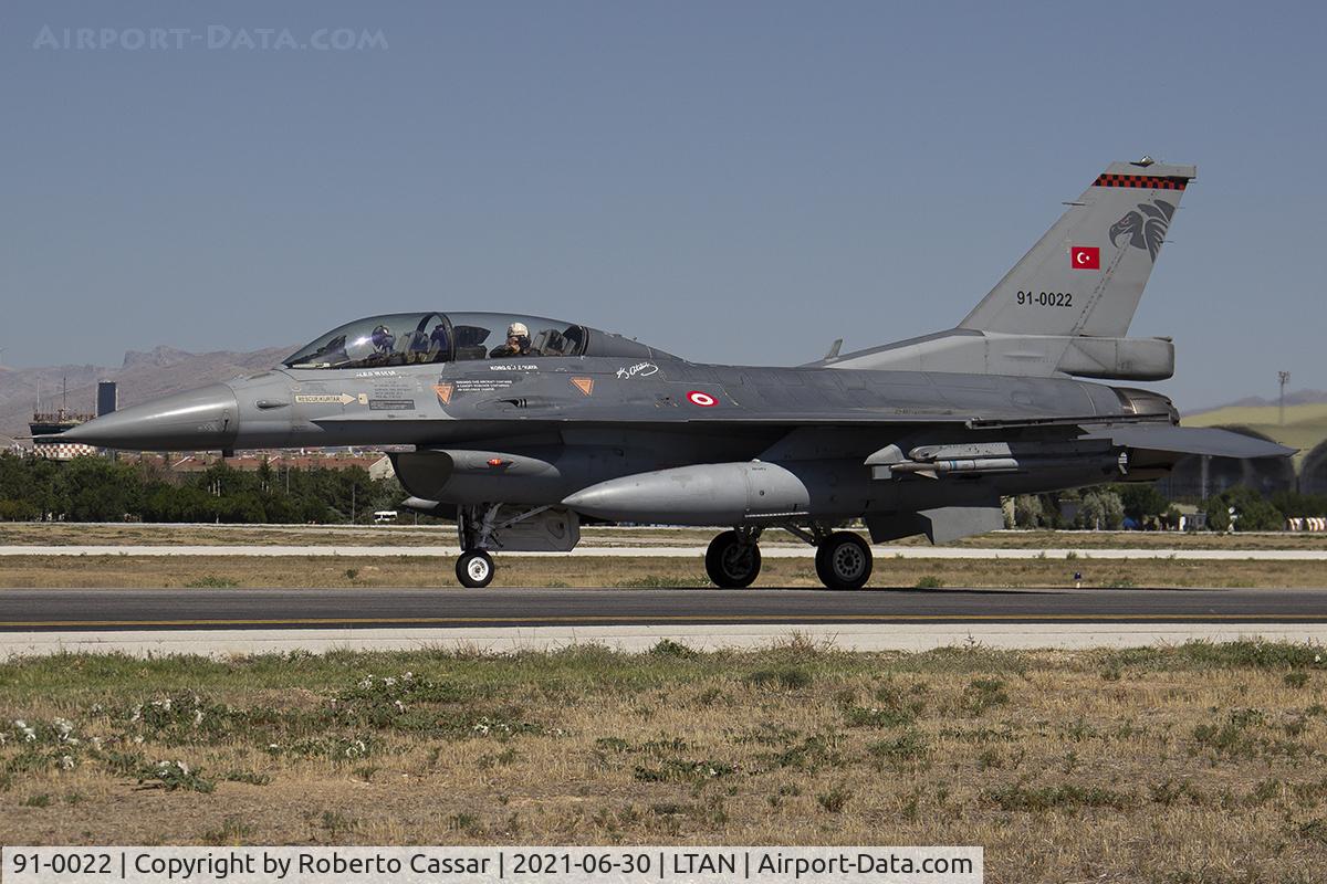 91-0022, General Dynamics F-16D C/N 4S-19, Anatolian Eagle 2021