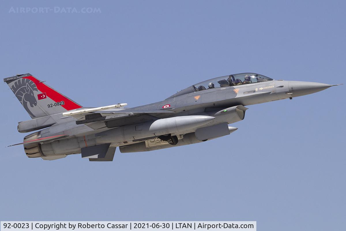 92-0023, Lockheed Martin F-16D Block 40L C/N 4S-23, Anatolian Eagle 2021
