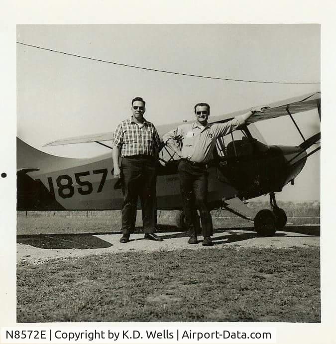 N8572E, 1959 Champion 7FC C/N 7FC-360, This was my dad's airplane at one time. He past in 1973 when I was 2yrs. I know he & his business partner sold it & bought a 172 & I only have two photos.