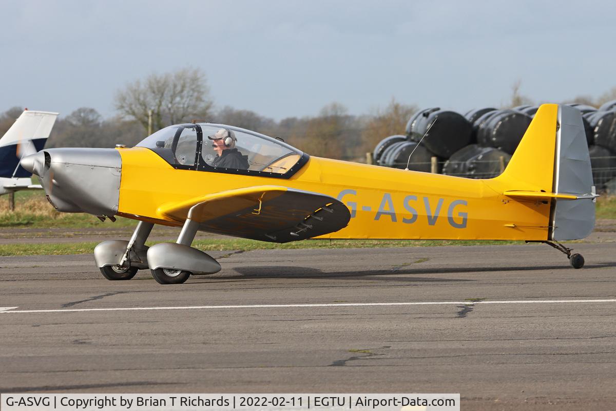 G-ASVG, 1958 Piel CP-301B Emeraude C/N 109, Taxying in after arrival at Dunkeswell