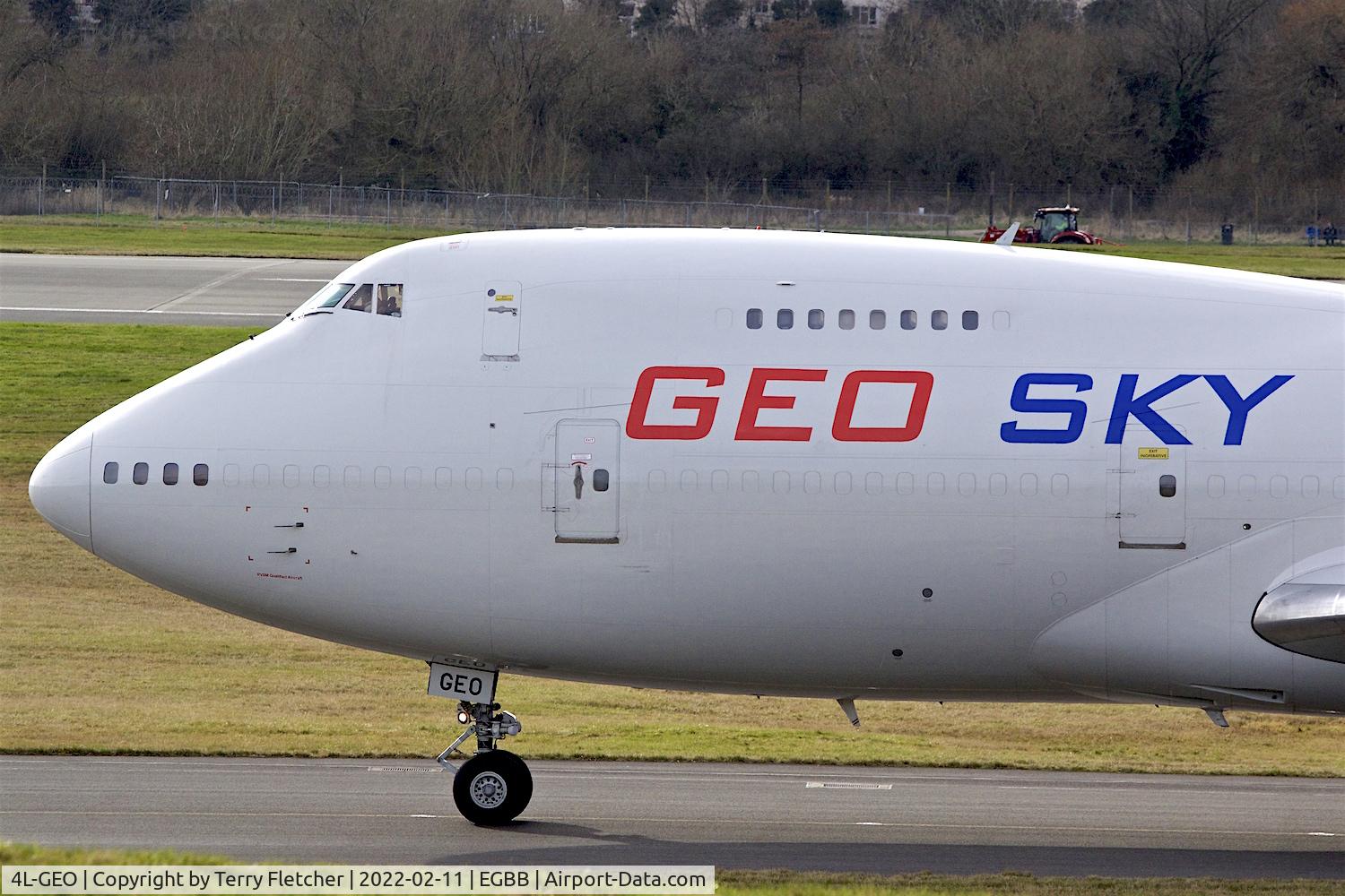 4L-GEO, 1987 Boeing 747-236B C/N 23711, At Birmingham , UK