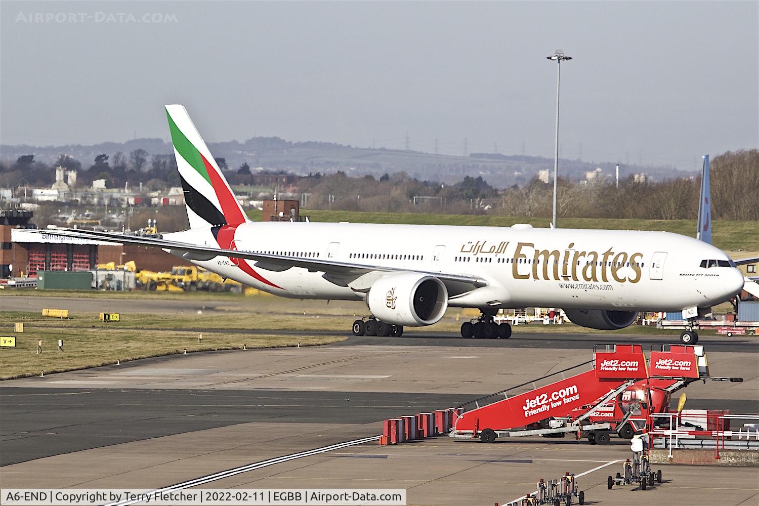 A6-END, 2012 Boeing 777-31H/ER C/N 41084, At Birmingham UK