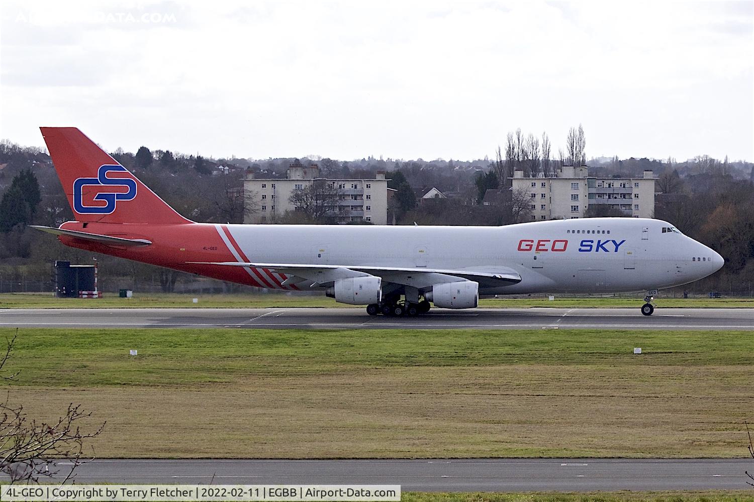 4L-GEO, 1987 Boeing 747-236B C/N 23711, First visit under this registration to Birmingham UK