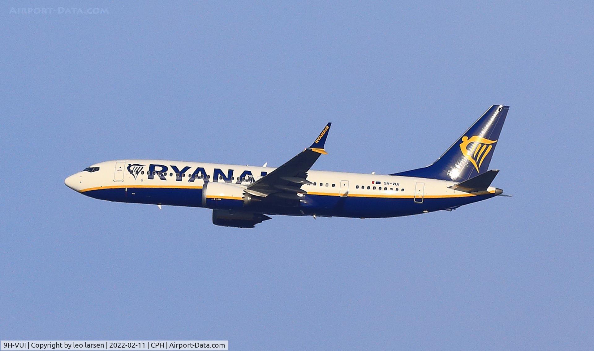 9H-VUI, 2019 Boeing 737-8-200 MAX C/N 62302, Copenhagen 11.2.2022