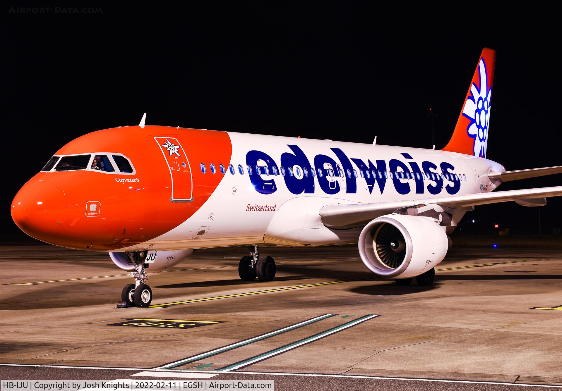 HB-IJU, 2003 Airbus A320-214 C/N 1951, On Stand Before Departure After Respray.