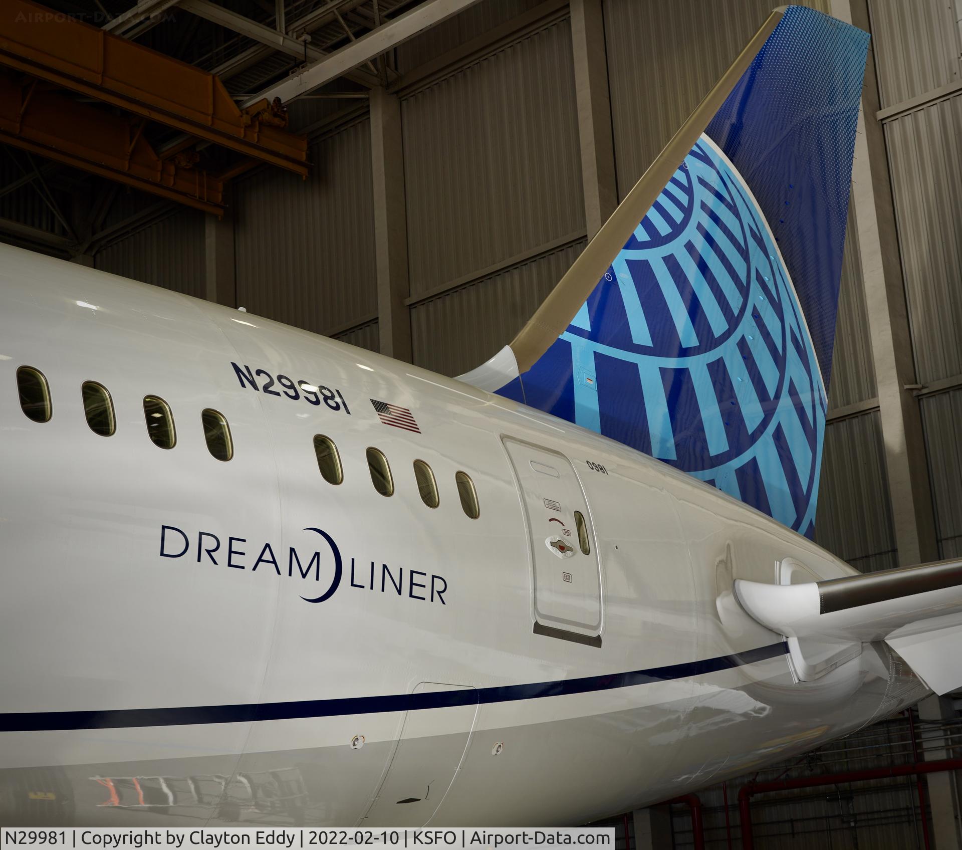 N29981, 2020 Boeing 787-9 Dreamliner Dreamliner C/N 66142, SFO 2022.