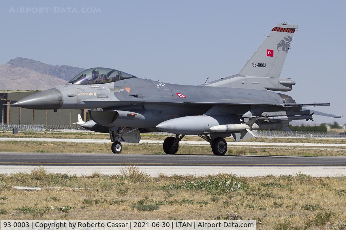 93-0003, General Dynamics F-16C C/N 4R-125, Anatolian Eagle 2021