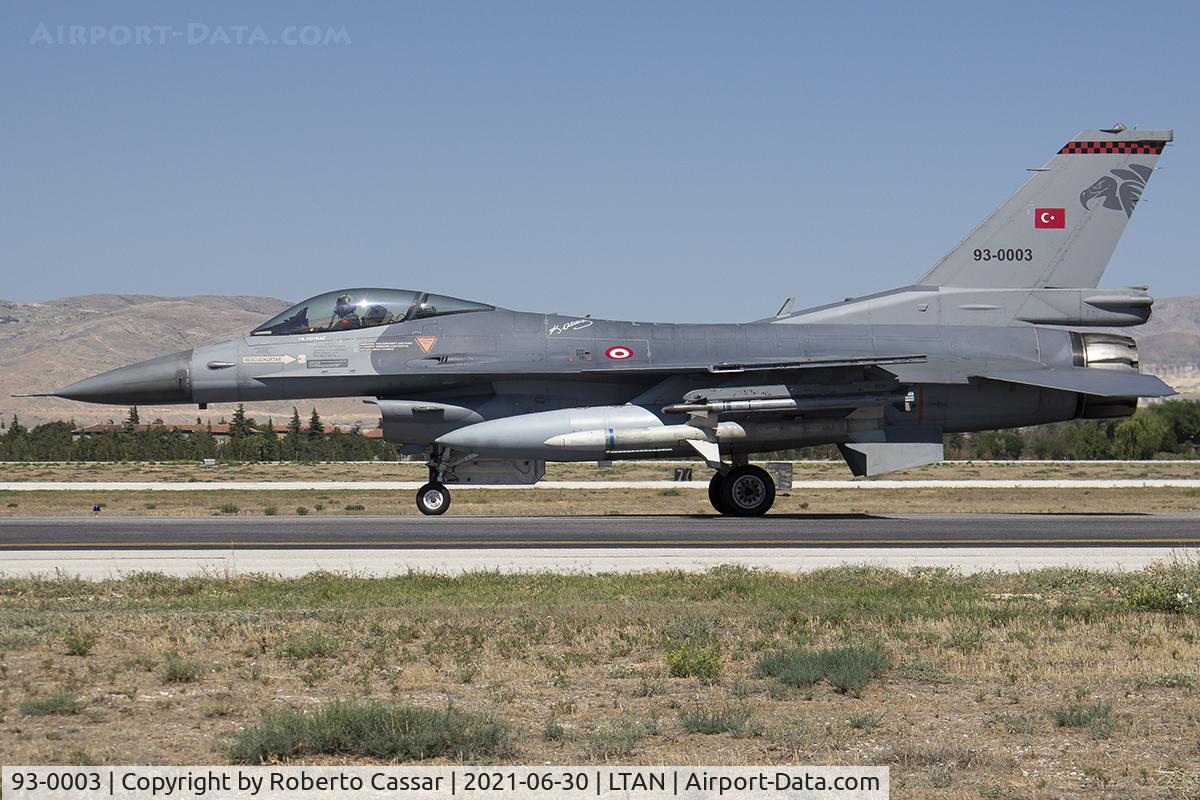 93-0003, General Dynamics F-16C C/N 4R-125, Anatolian Eagle 2021