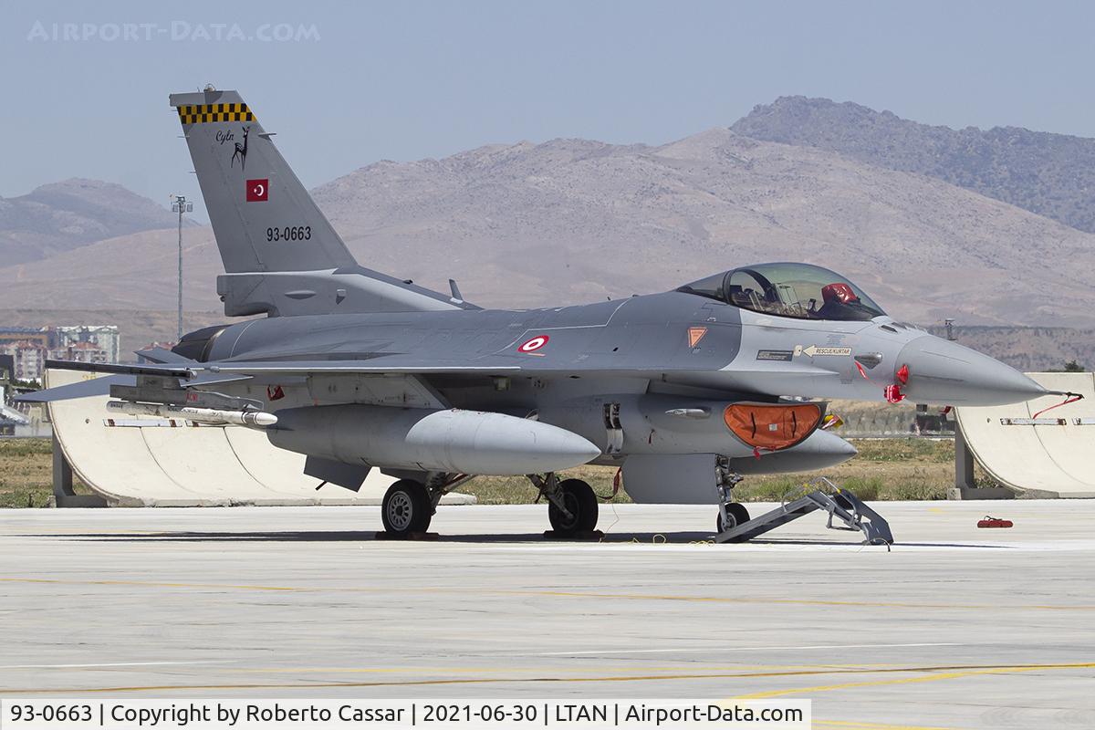 93-0663, TAI (Turkish Aerospace Industries) F-16C Fighting Falcon C/N HC-7, Anatolian Eagle 2021