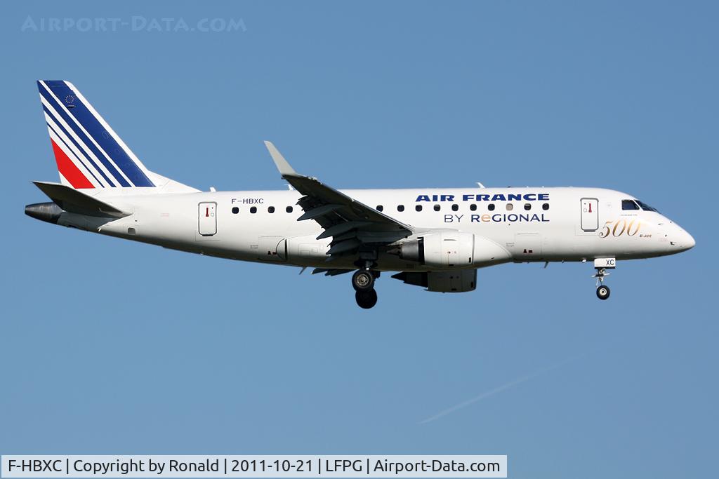 F-HBXC, 2008 Embraer 170ST (ERJ-170-100ST) C/N 17000263, at cdg