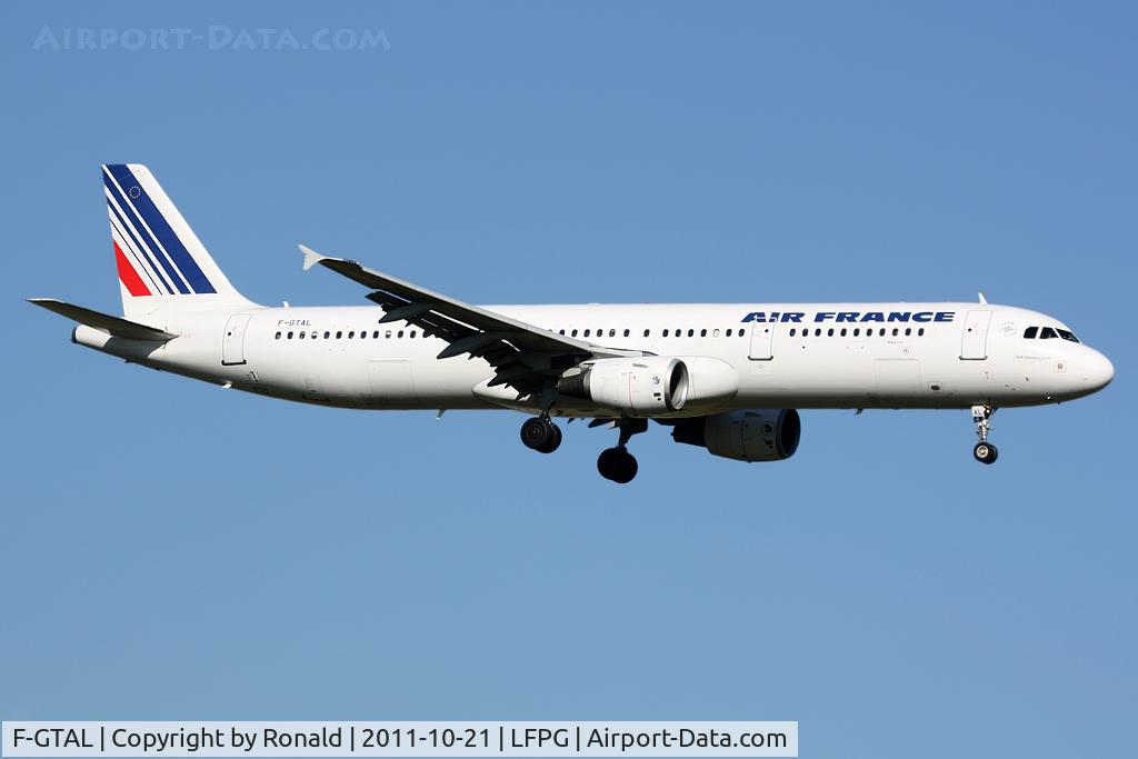 F-GTAL, 2002 Airbus A321-211 C/N 1691, at cdg