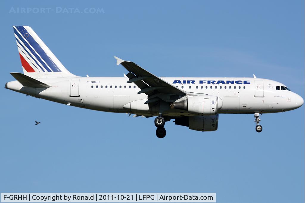 F-GRHH, 1999 Airbus A319-111 C/N 1151, at cdg