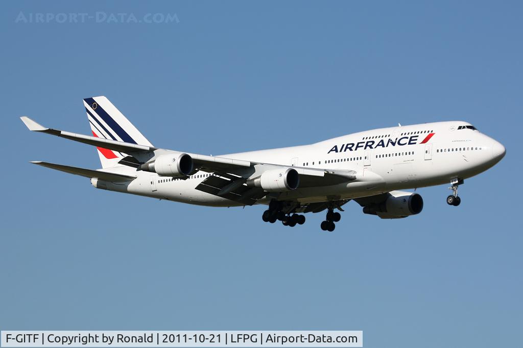 F-GITF, 1992 Boeing 747-428 C/N 25602, at cdg