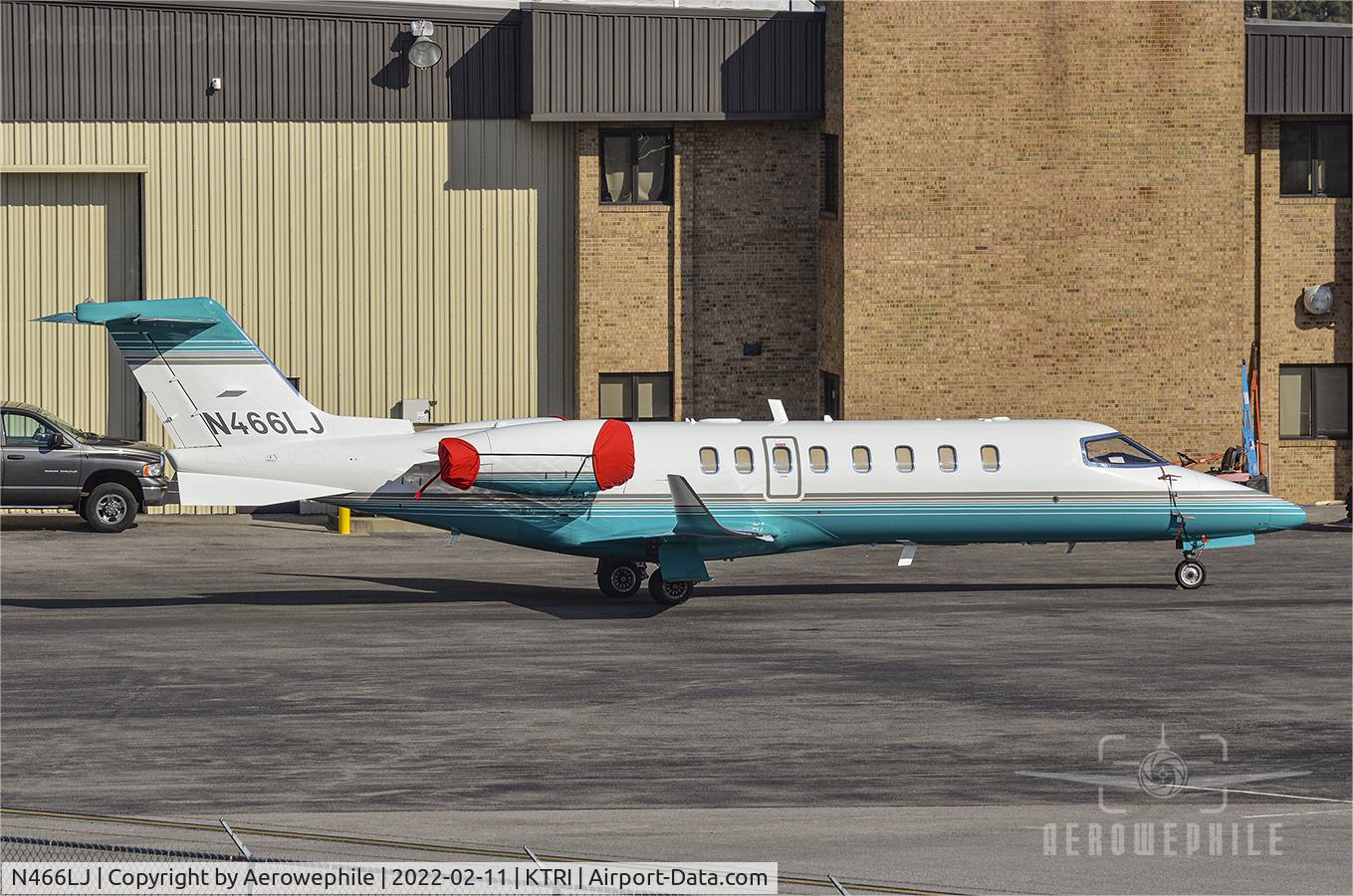 N466LJ, 2013 Learjet 45 C/N 466, Parked on the ramp at Tri-Cities Aviation, Tri-Cities Airport.