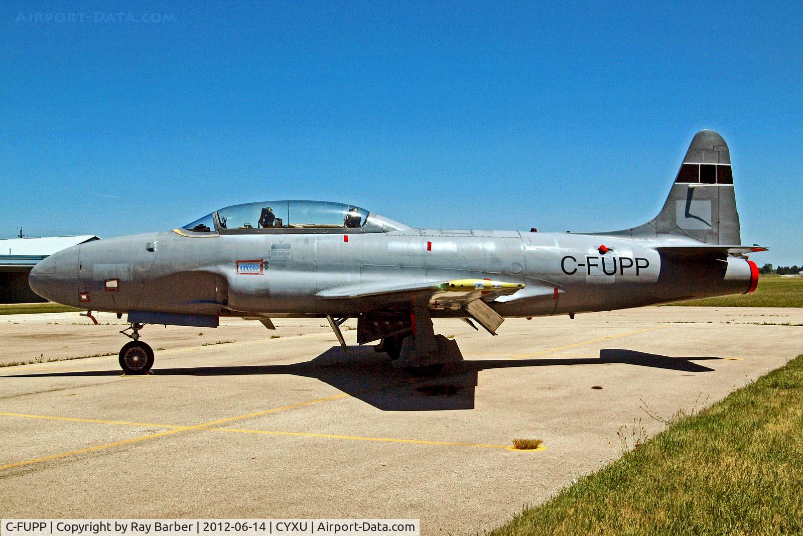 C-FUPP, 1957 Canadair T-33AN Silver Star 3 C/N T33-573, C-FUPP   Canadair T-33AN Silver Star 3 [T33-573] (Jet Aircraft Museum) London~C 14/06/2012