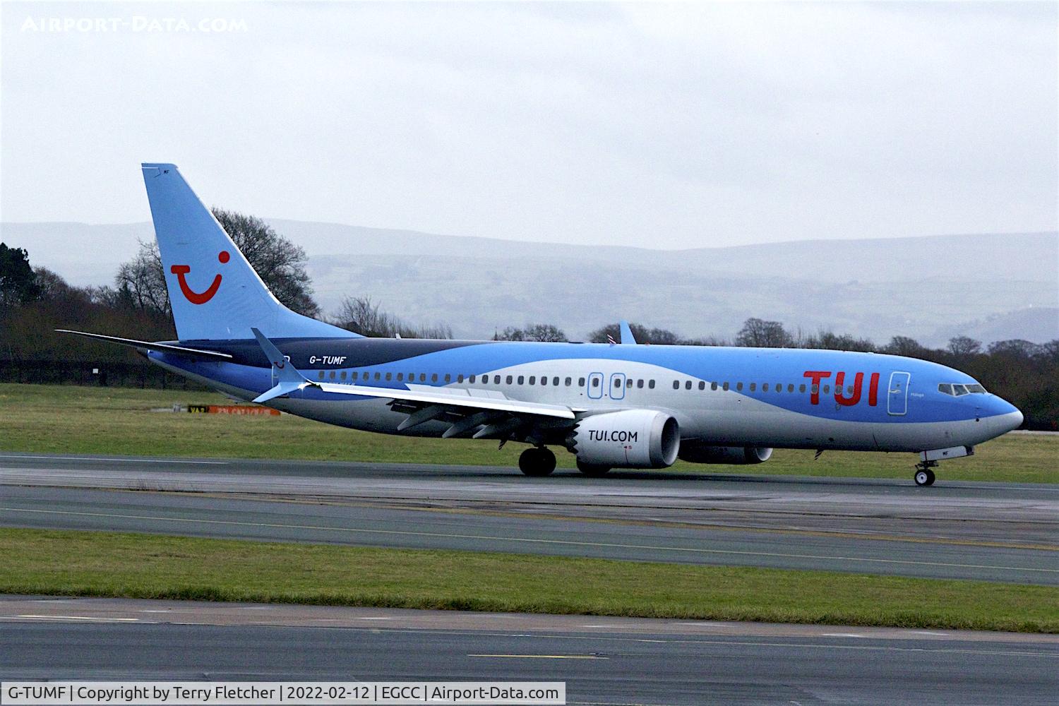 G-TUMF, 2019 Boeing 737-8 MAX C/N 44599, At Manchester