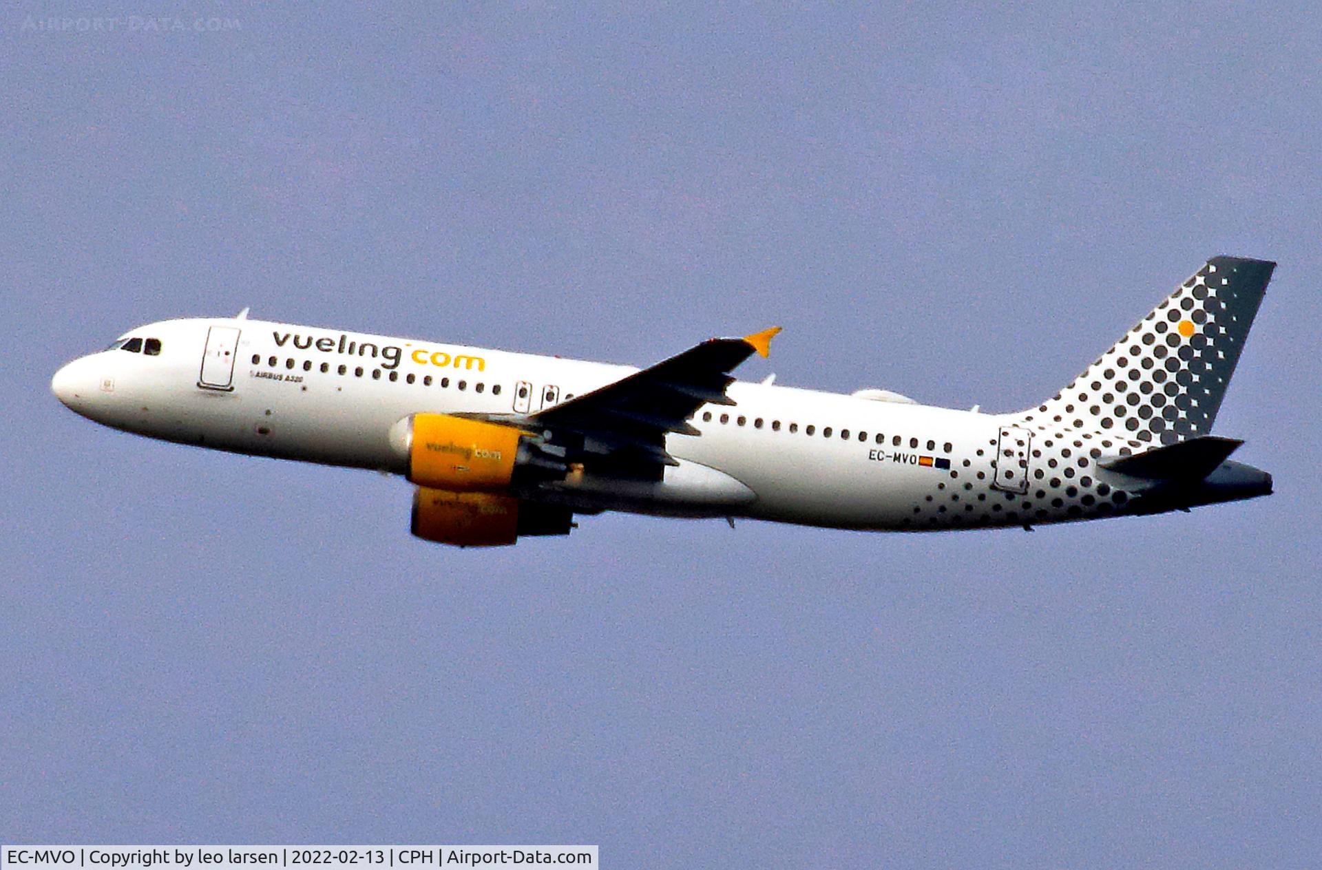 EC-MVO, 2010 Airbus A320-214 C/N 4291, Copenhagen 13.2.2022