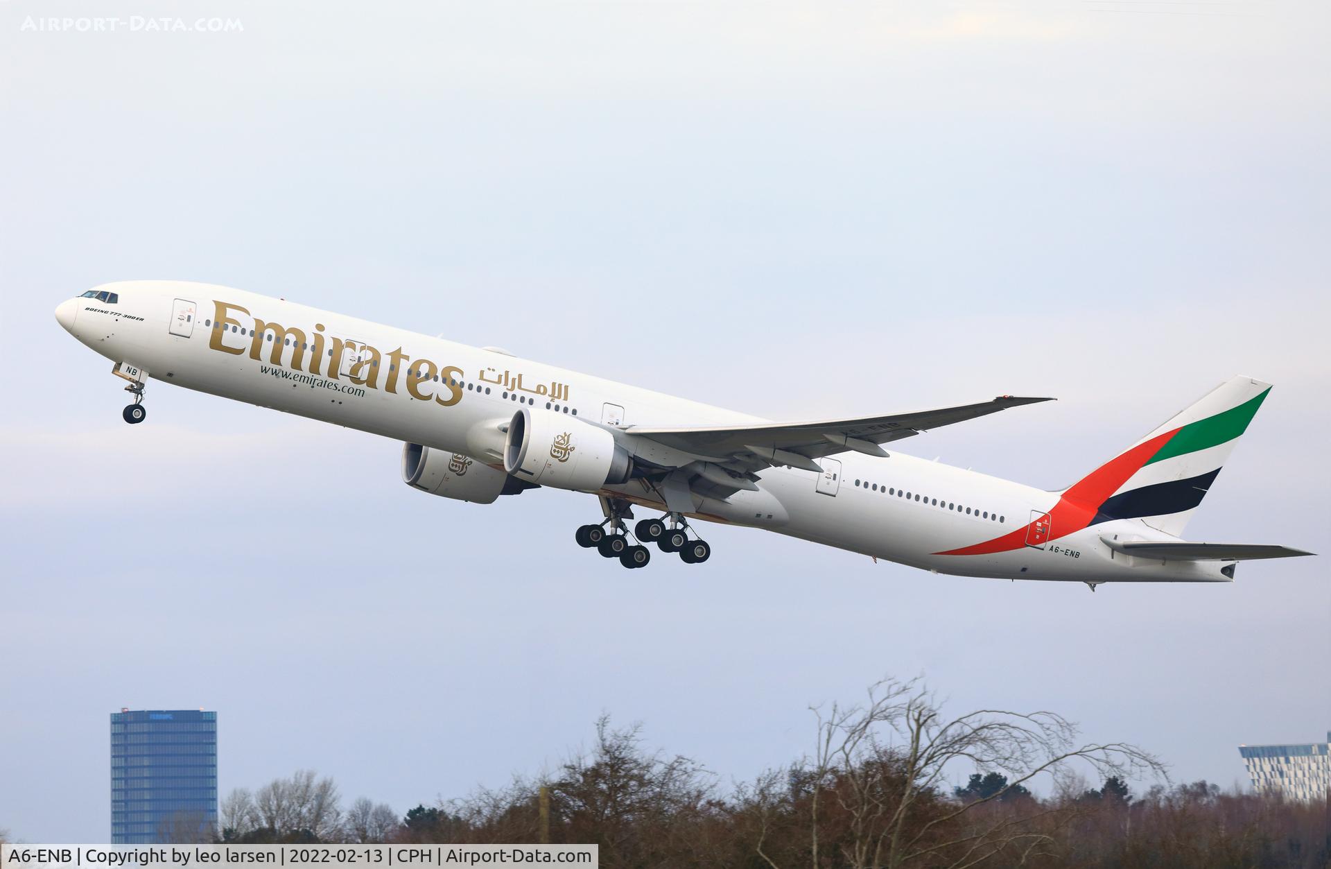 A6-ENB, 2012 Boeing 777-31H/ER C/N 41075, Copenhagen 13.2.2022