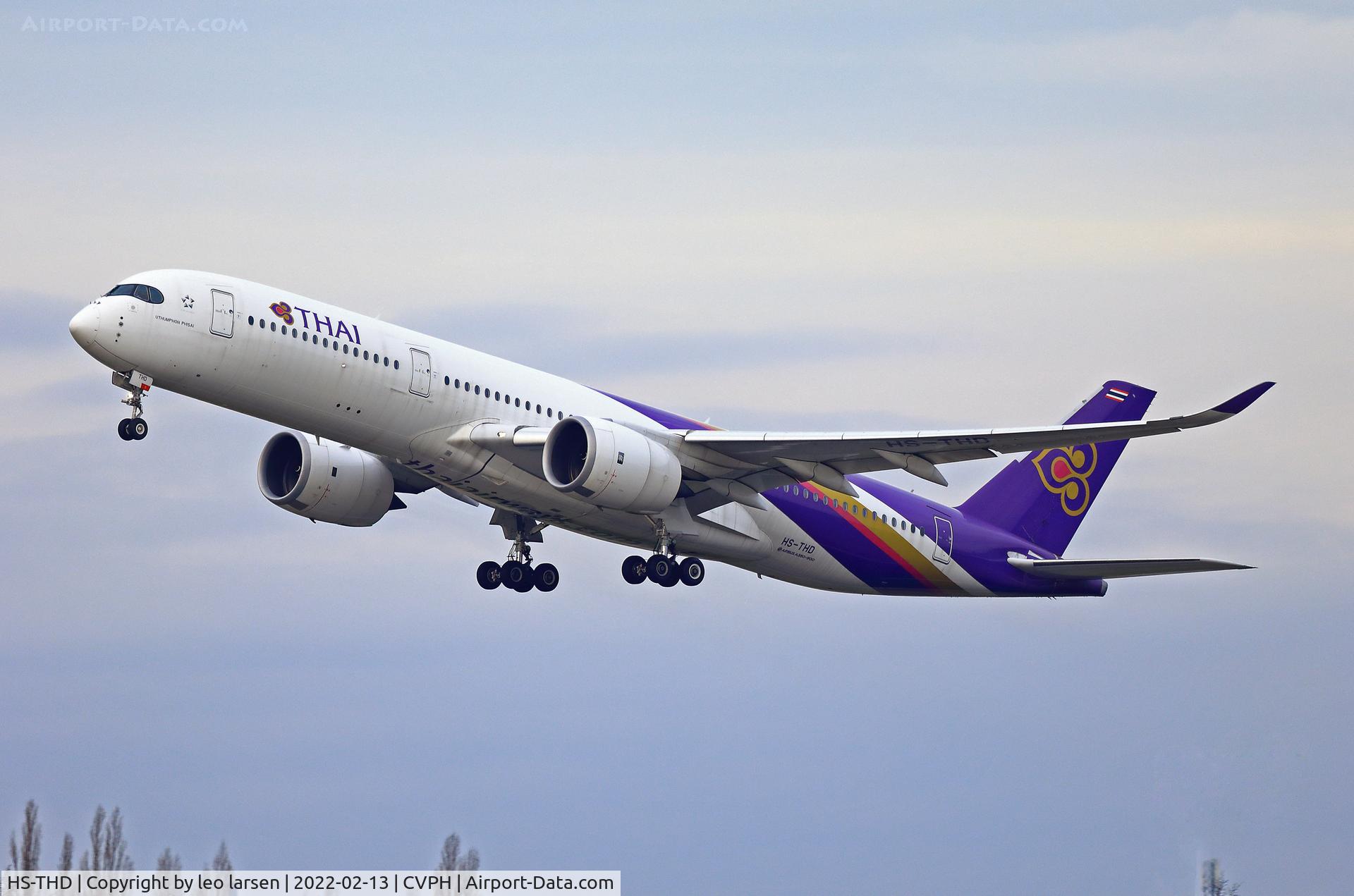 HS-THD, 2016 Airbus A350-941 C/N 095, Copenhagen 13.2.2022