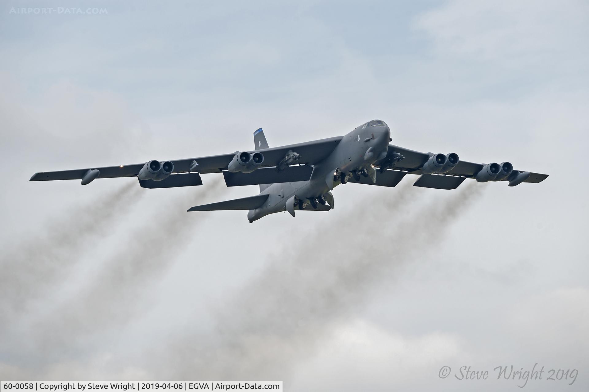 60-0058, 1960 Boeing B-52H-160-BW Stratofortress C/N 464423, RAF Fairford