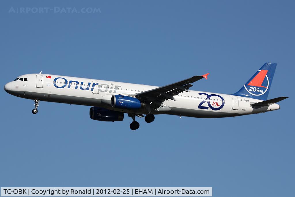 TC-OBK, 1998 Airbus A321-231 C/N 792, at spl