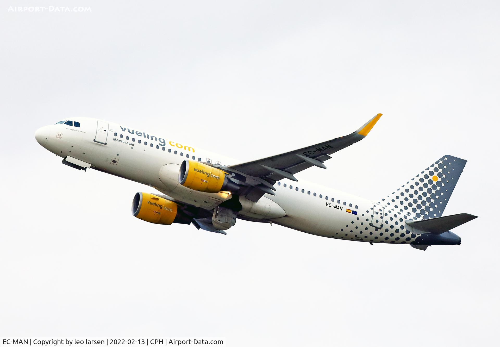 EC-MAN, 2014 Airbus A320-214 C/N 6079, Copenhagen 13.2.2022