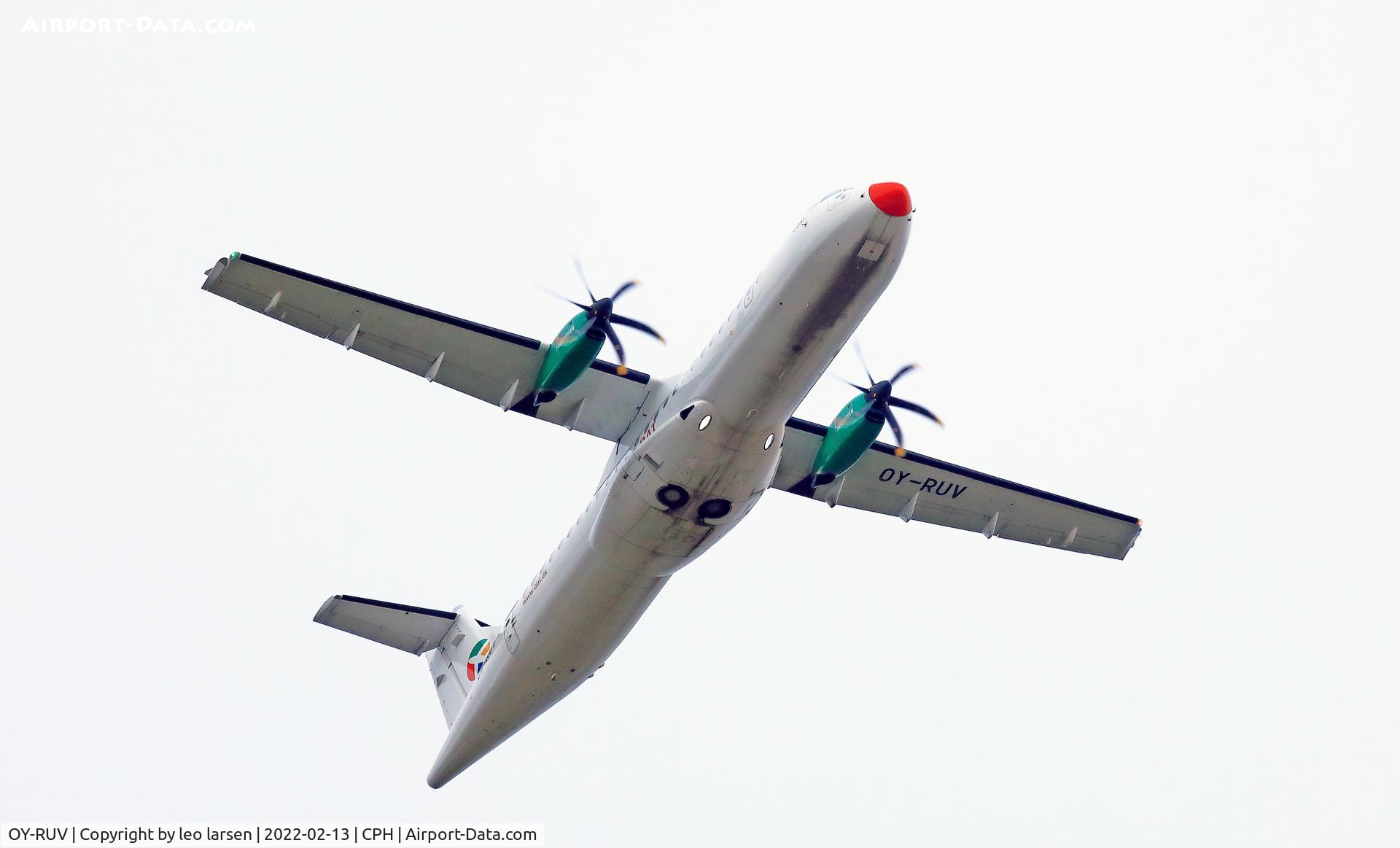 OY-RUV, 2018 ATR 72-600 C/N 1527, Copenhagen 13.2.2022