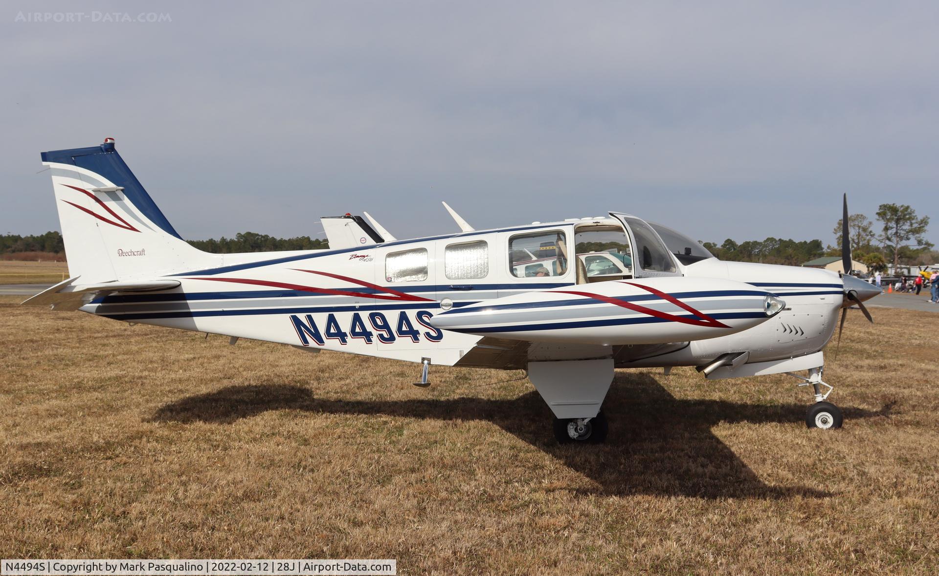 N4494S, 1975 Beech A36 Bonanza 36 C/N E-709, Beech A36