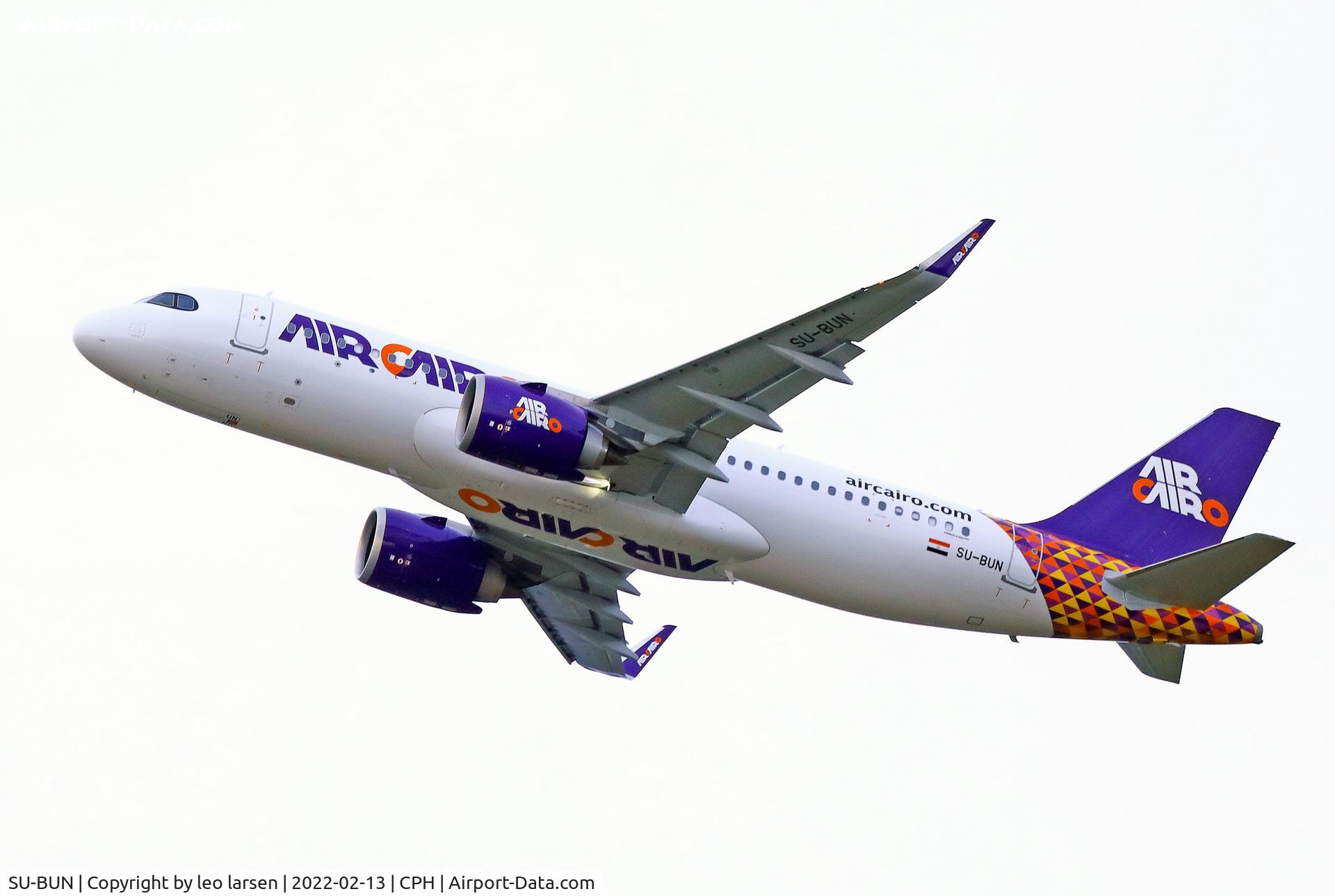SU-BUN, 2021 Airbus A320-251 Neo C/N 10680, Copenhagen 13.2.2022