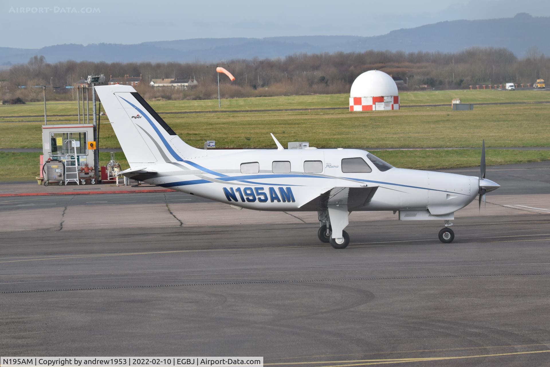 N195AM, 2010 Piper PA-46R-350T Malibu Matrix C/N 4692146, N195AM at Gloucestershire Airport.