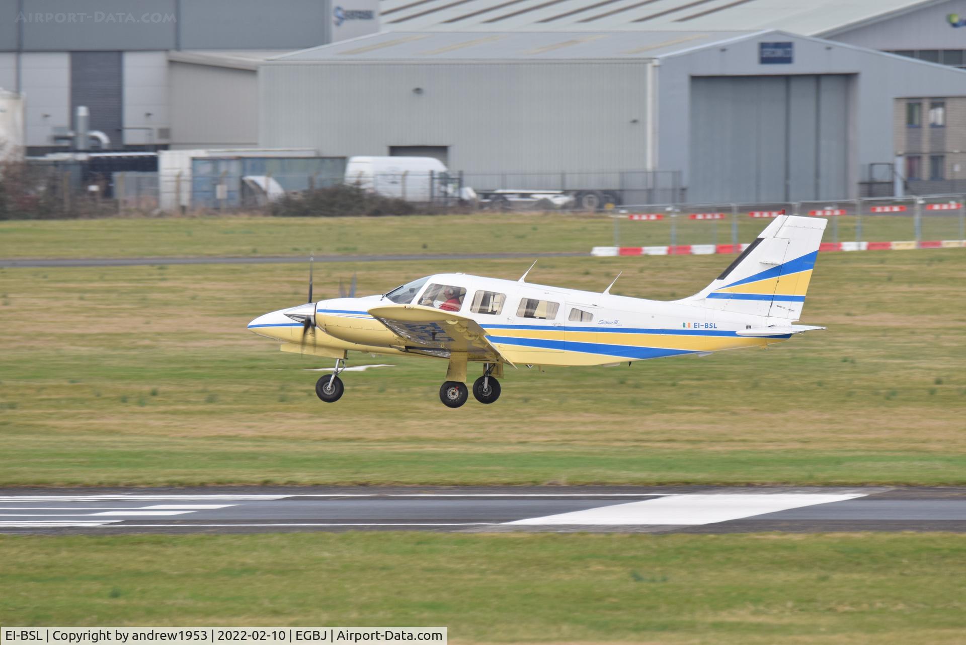 EI-BSL, Piper PA-34-220T Seneca III C/N 34-8233041, EI-BSL at Gloucestershire Airport.