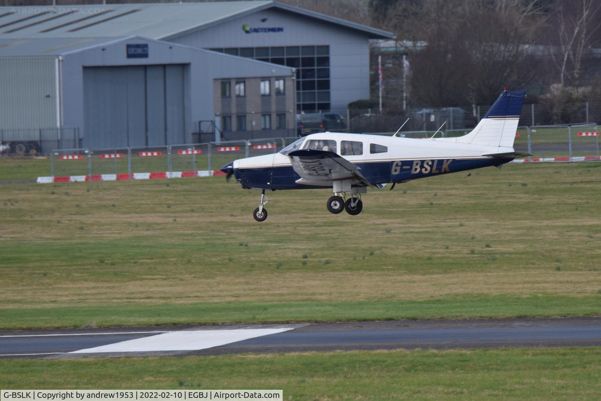 G-BSLK, 1979 Piper PA-28-161 Cherokee Warrior II C/N 28-7916018, G-BSLK at Gloucestershire Airport.