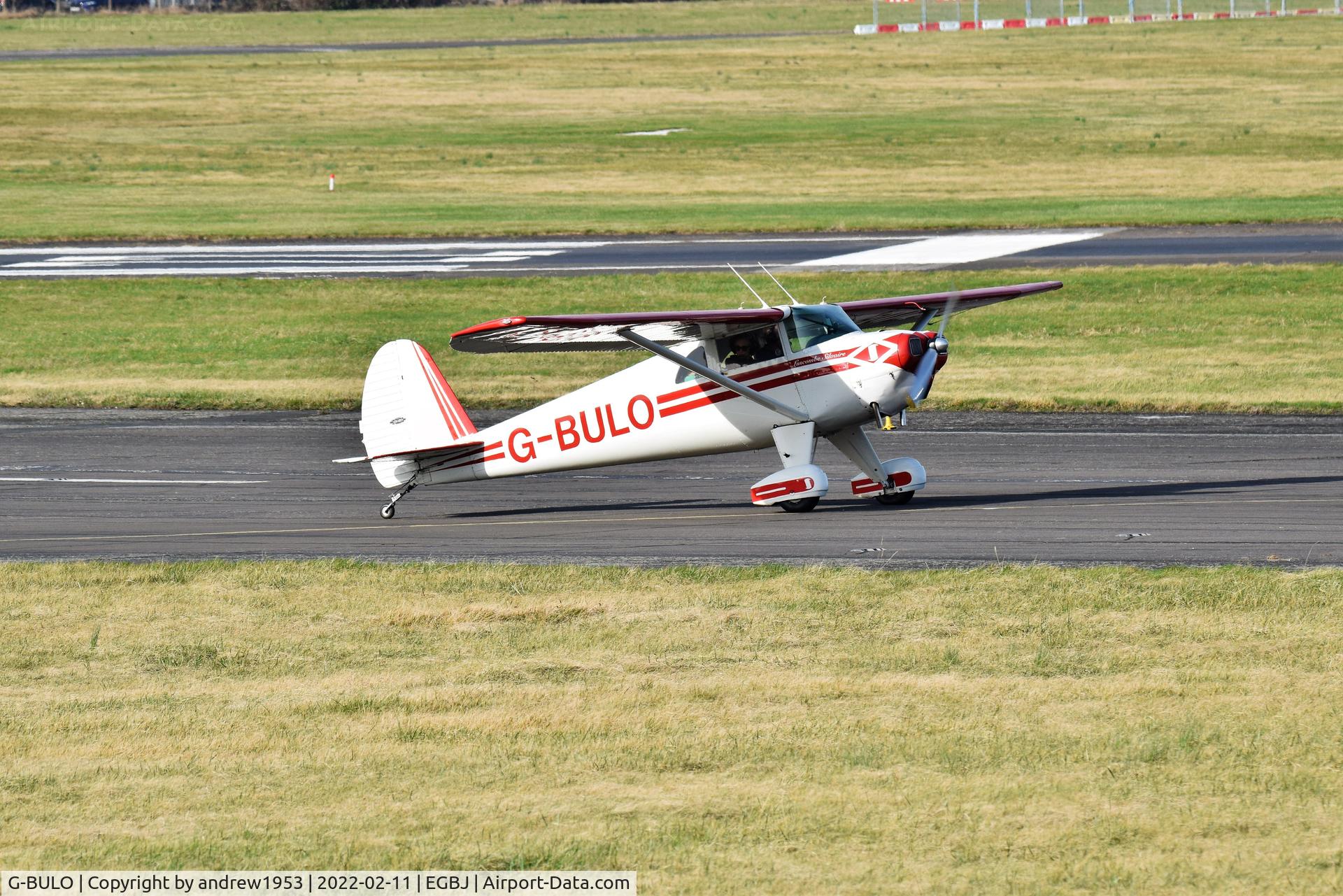 G-BULO, 1946 Luscombe 8F Silvaire C/N 4216, G-BULO at Gloucestershire Airport.