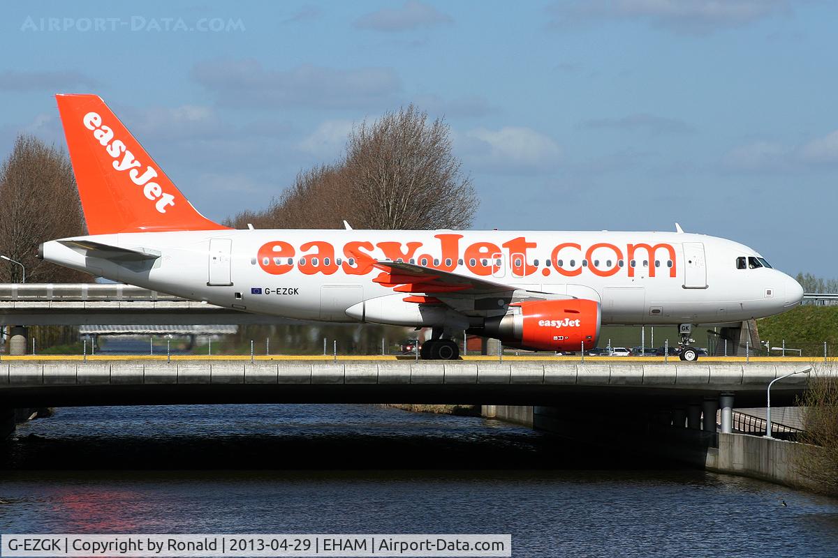 G-EZGK, 2011 Airbus A319-111 C/N 4717, at spl