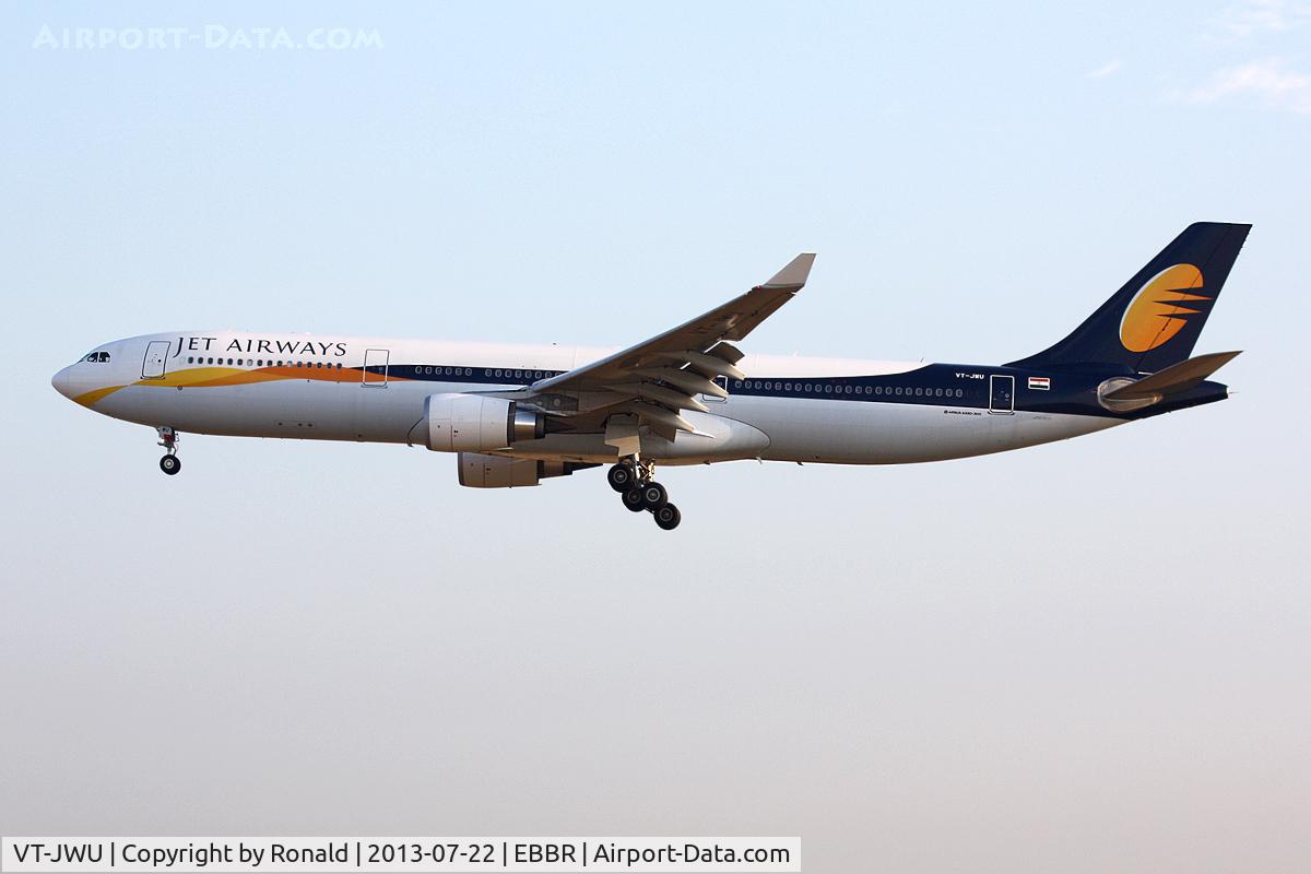 VT-JWU, 2012 Airbus A330-302 C/N 1391, at bru