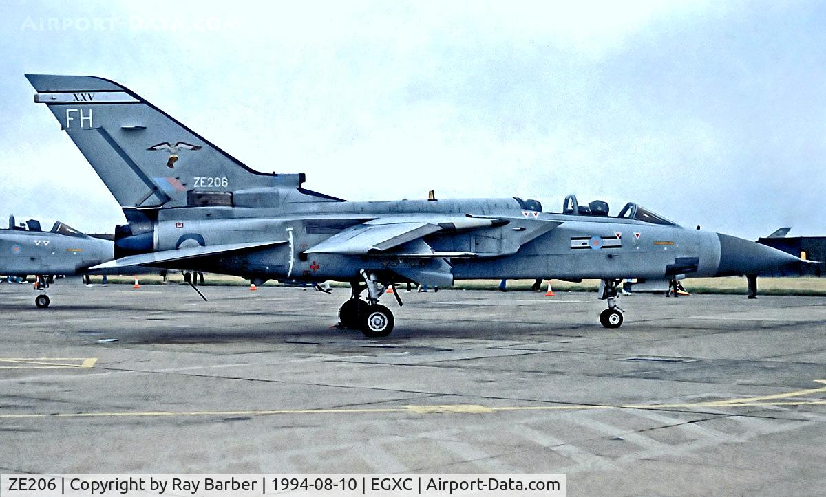 ZE206, 1986 Panavia Tornado F.3 C/N 574/AS025/3257, ZE206   Panavia Tornado F3 [AS025] (Royal Air Force) RAF Coningsby~G @ 10/08/1994