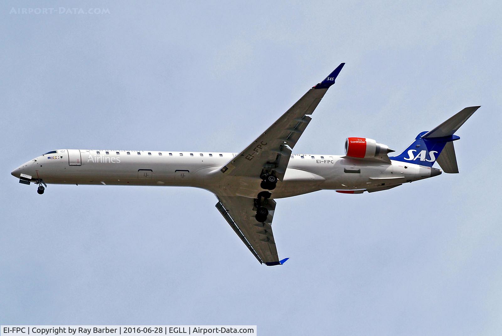 EI-FPC, 2016 Bombardier CRJ-900LR (CL-600-2D24) C/N 15400, EI-FPC   Bombardier CRJ-900NG [15400] (Scandinavian Airlines System) Home~G 28/06/2016