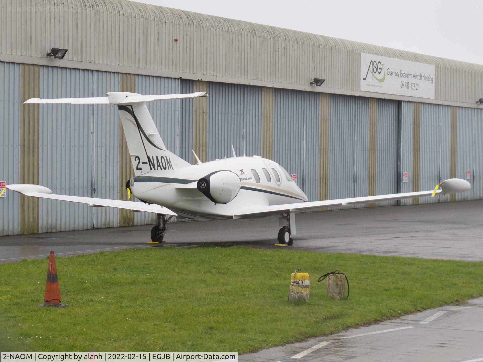 2-NAOM, Eclipse Aviation Corp EA550 C/N 000230, Parked outside ASG, Guernsey