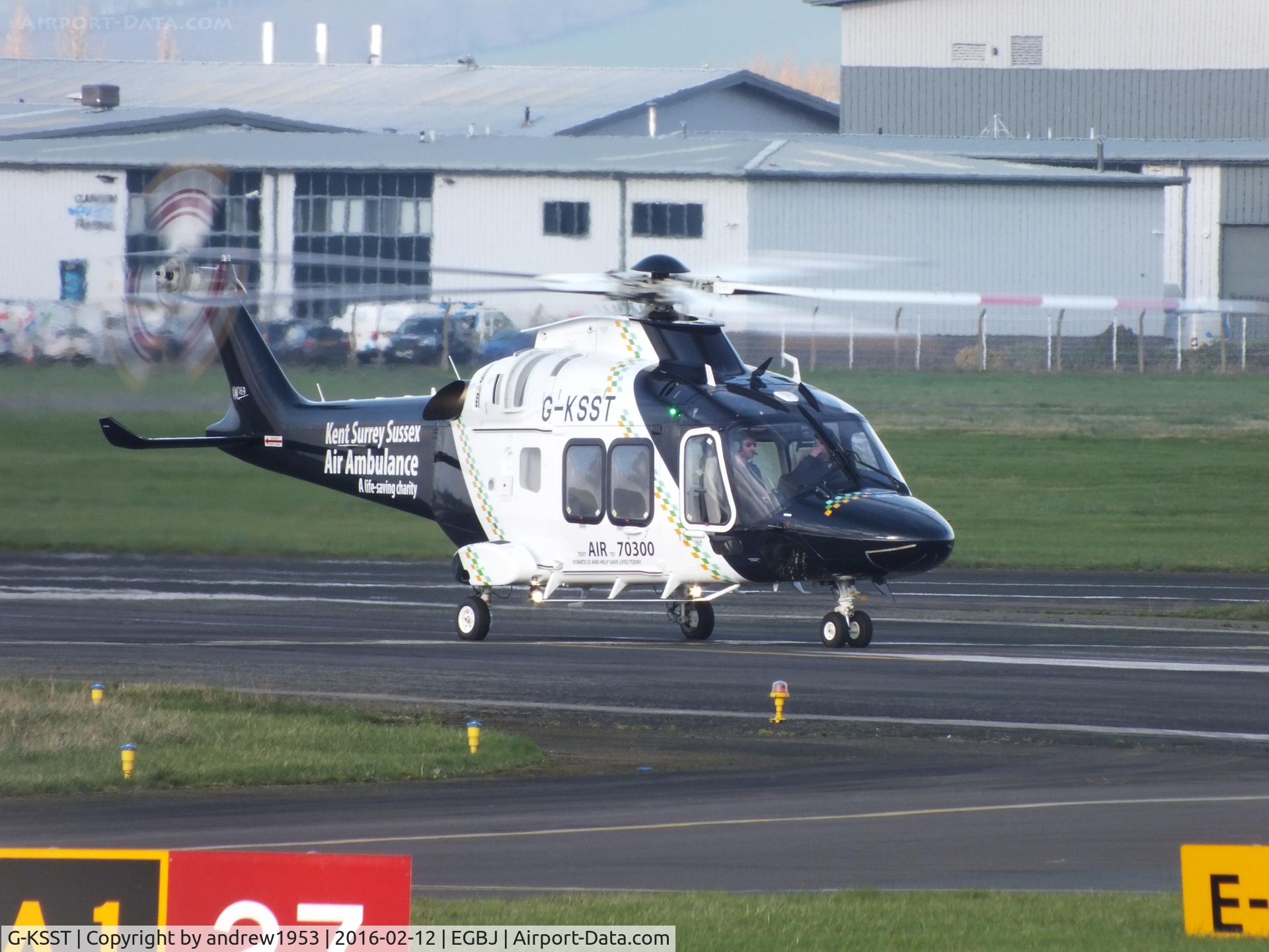G-KSST, 2016 AgustaWestland AW169 C/N 69014, G-KSST at Gloucestershire Airport.