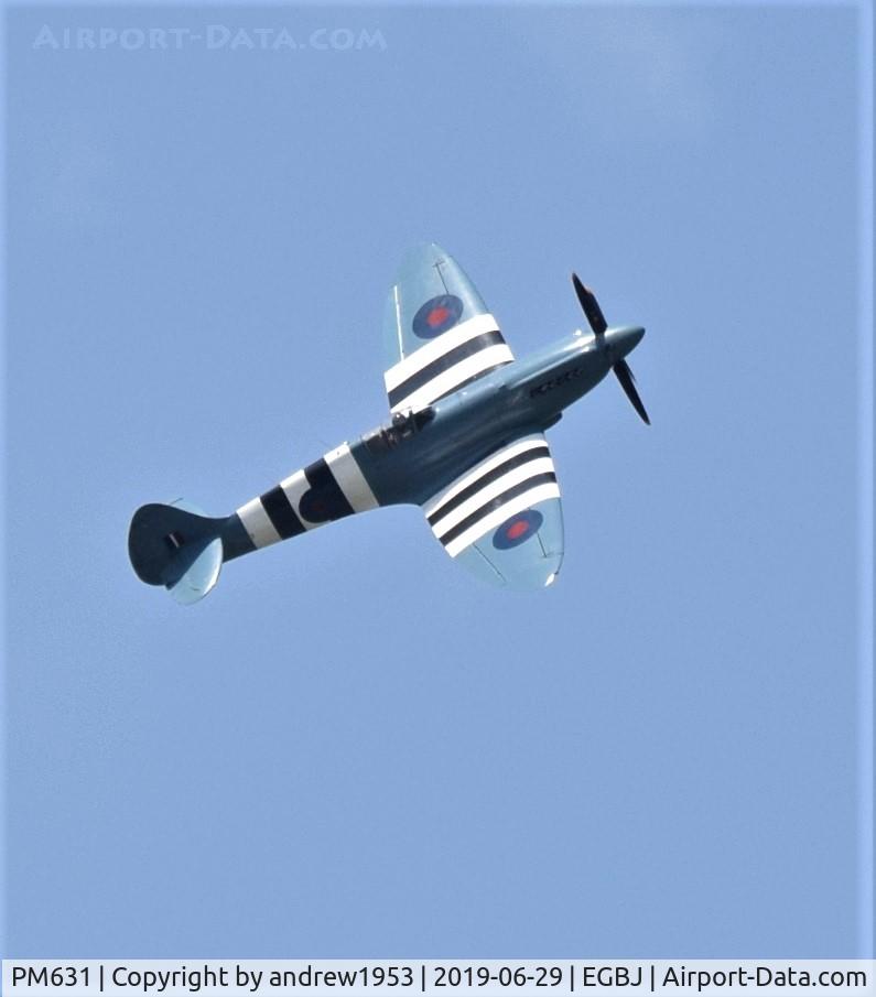 PM631, 1945 Supermarine 389 Spitfire PR.XIX C/N 6S/683528, PM631 over Gloucestershire Airport.