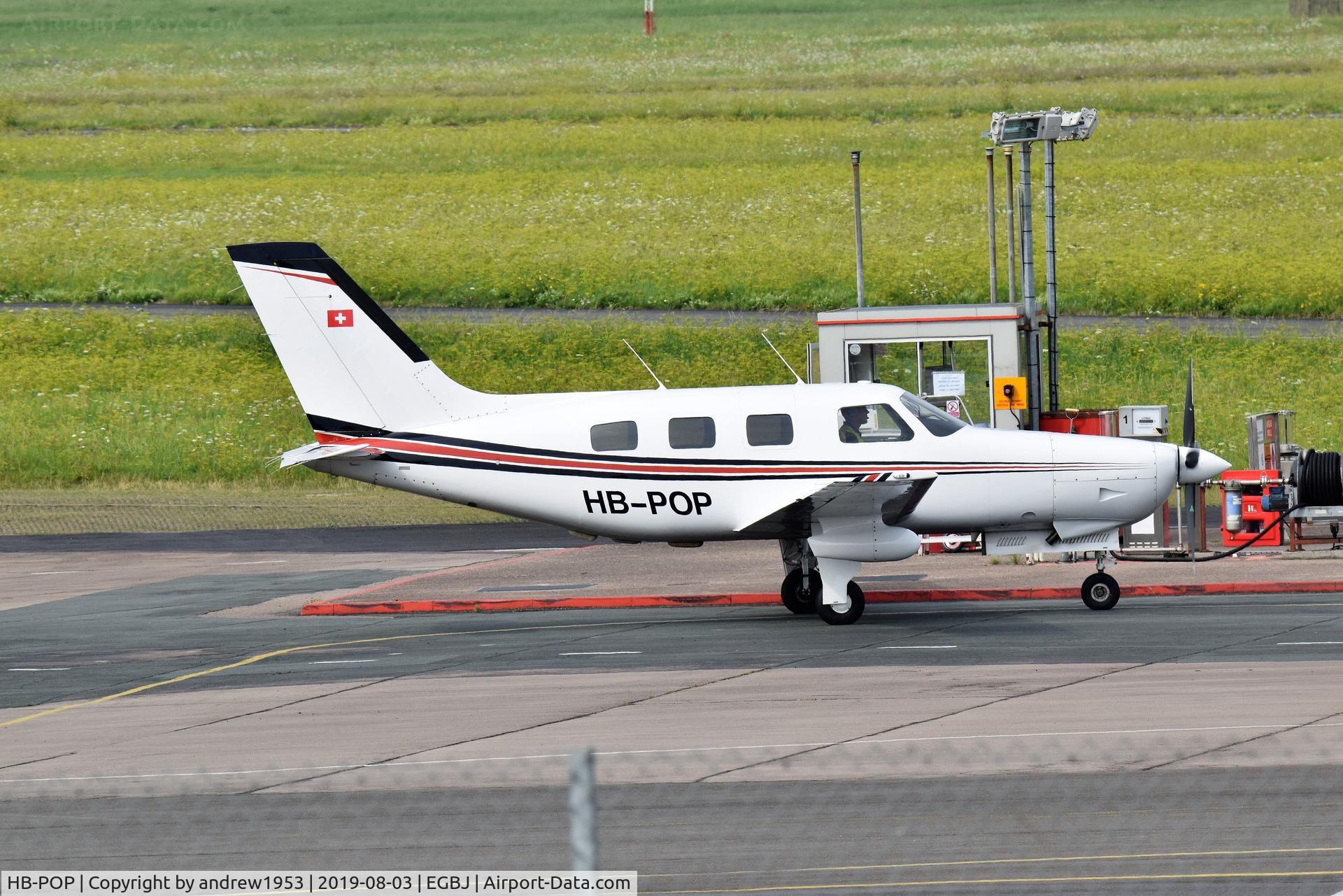 HB-POP, 1989 Piper PA-46-350P Malibu Mirage C/N 46-22077, HB-POP at Gloucestershire Airport.