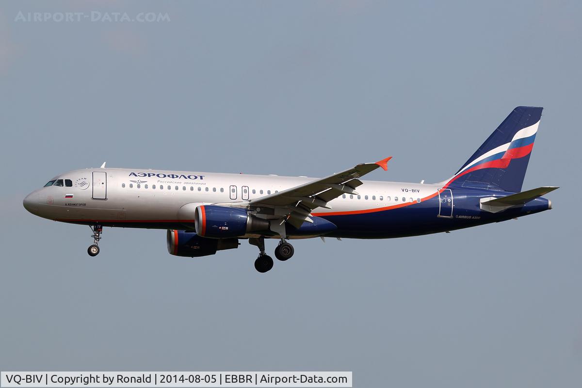 VQ-BIV, 2011 Airbus A320-214 C/N 4649, at bru