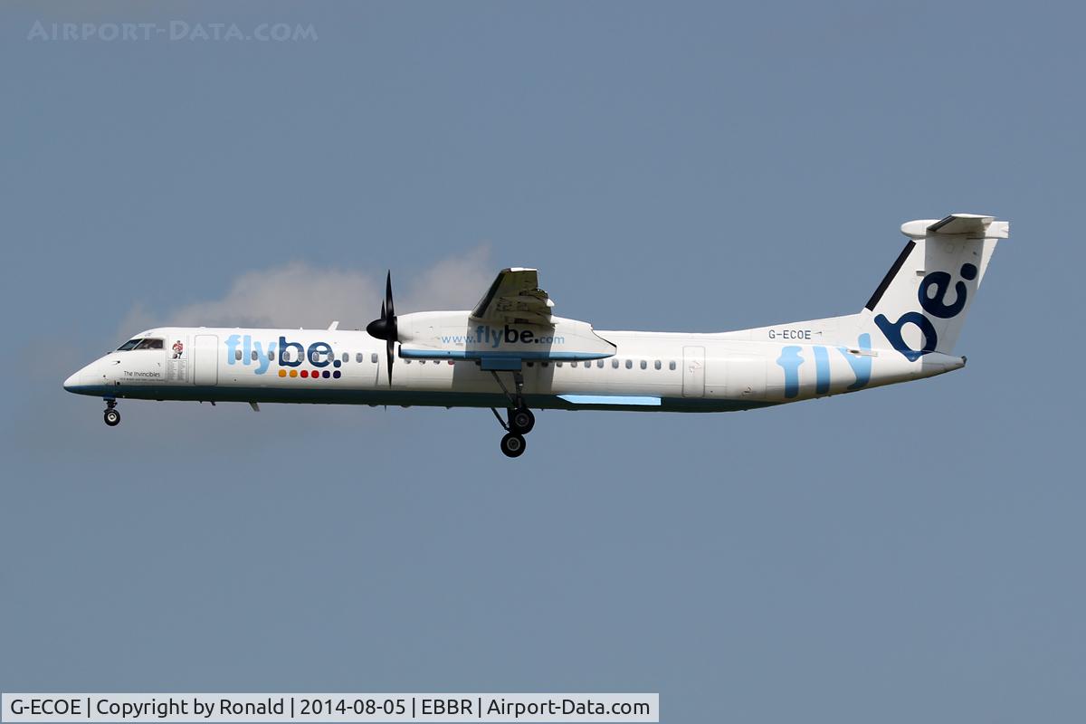 G-ECOE, 2008 De Havilland Canada DHC-8-402Q Dash 8 C/N 4212, at bru